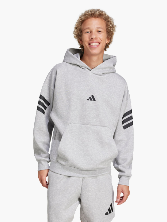adidas Future Icons 3-Streifen Hoodie Grau 142432 2
