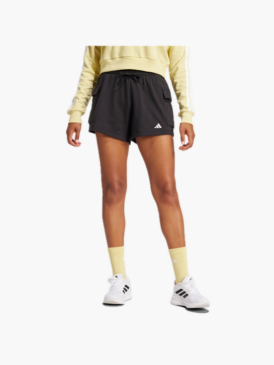adidas Essentials Small Logo French Terry Cargoshorts Schwarz 132567 2
