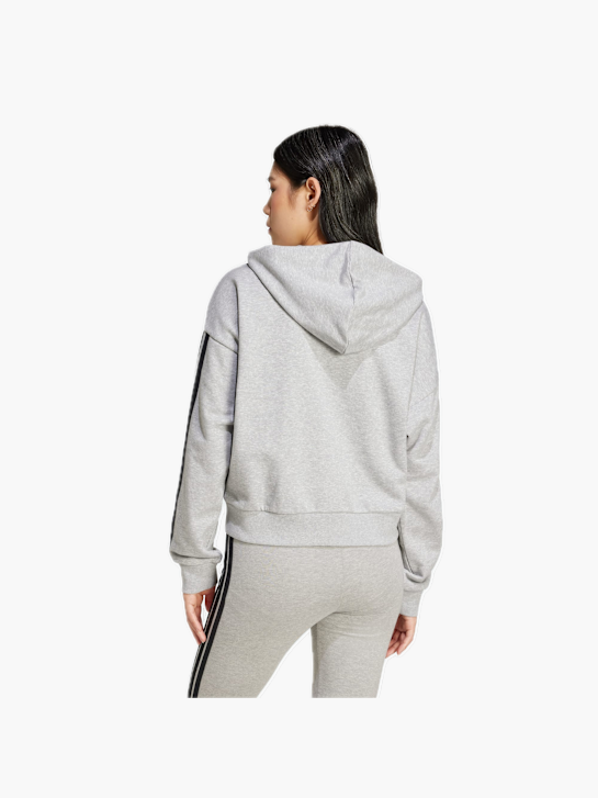 adidas Essentials 3-Streifen French Terry Kapuzenjacke Grau 132581 3