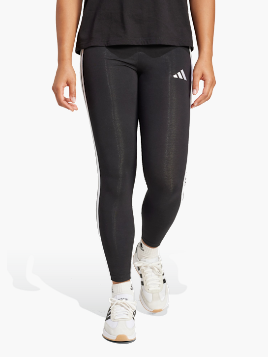 adidas Essentials 3-Streifen Cotton Leggings Schwarz 142755 2