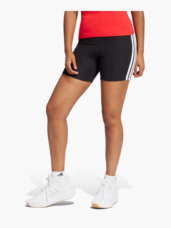 adidas Essentials 3-Streifen High Waisted kurze Leggings Schwarz 142759 2