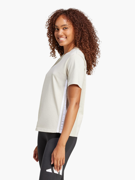 adidas Essentials 3-Streifen Cotton T-Shirt Beige 142763 2