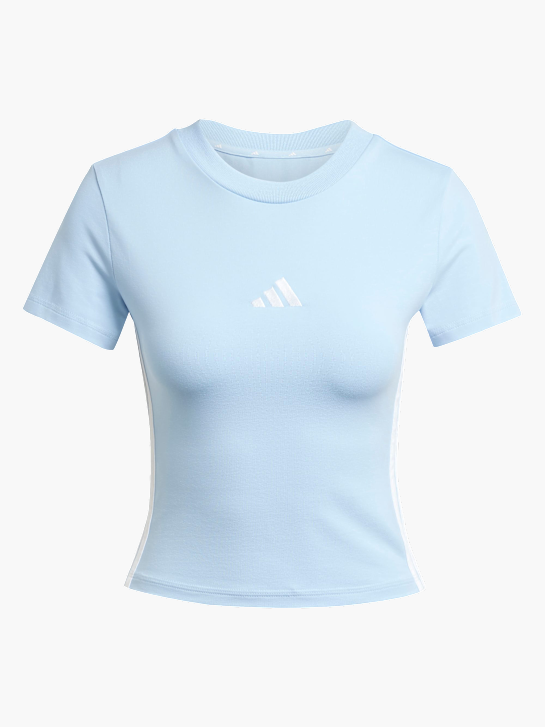 adidas Essentials 3-Streifen Slim Baby T-Shirt Blau 142766 1