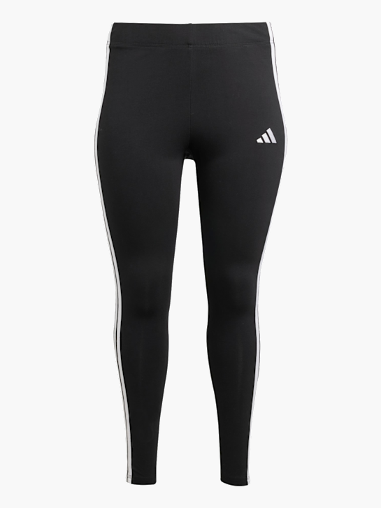 adidas Essentials 3-Streifen Cotton Leggings – Große Größen Schwarz 142768 1