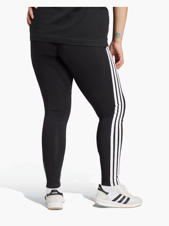 adidas Essentials 3-Streifen Cotton Leggings – Große Größen Schwarz 142768 3