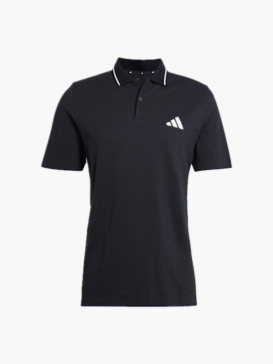 adidas Essentials 3-Streifen Piqué Poloshirt Schwarz 132456 1