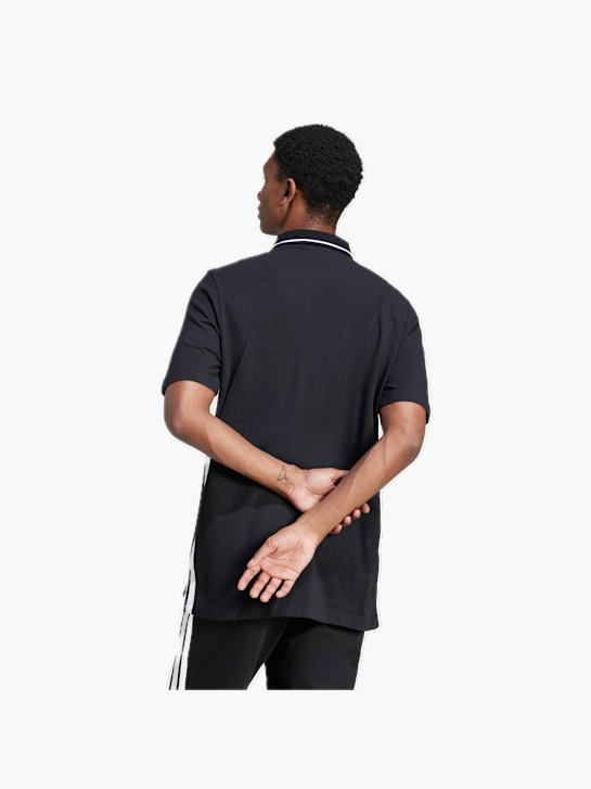 adidas Essentials 3-Streifen Piqué Poloshirt Schwarz 132456 3