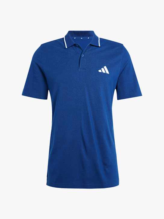 adidas Essentials 3-Streifen Piqué Poloshirt Blau 142645 1
