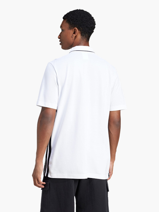 adidas Essentials 3-Streifen Piqué Poloshirt Weiß 142646 3