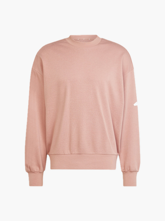 adidas Essentials Loose Fit 3 Bar Logo Sweatshirt Pink 132296 1