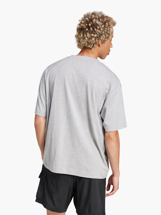 adidas Essentials Loose Fit 3 Bar Logo T-Shirt Grau 142494 3