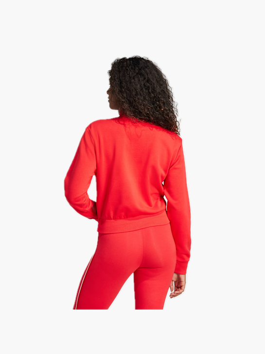 adidas Essentials Color Pop French Terry Crop Quarter-Zip Originals Jacke Rot 132674 3