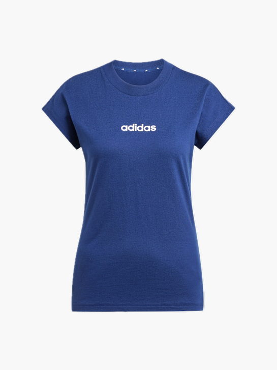 adidas Essentials Linear Cotton T-Shirt Blau 132558 1
