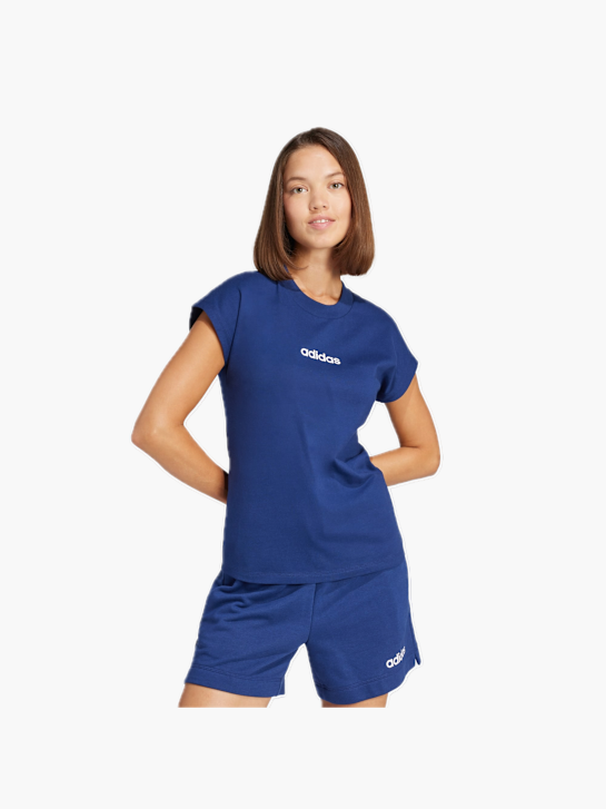 adidas Essentials Linear Cotton T-Shirt Blau 132558 2