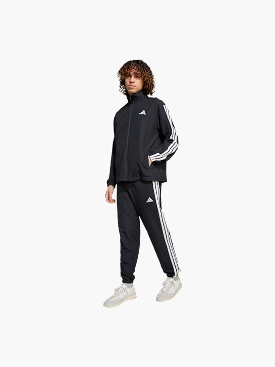 adidas 3-STREIFEN WOVEN TRAININGSANZUG Schwarz 156377 2
