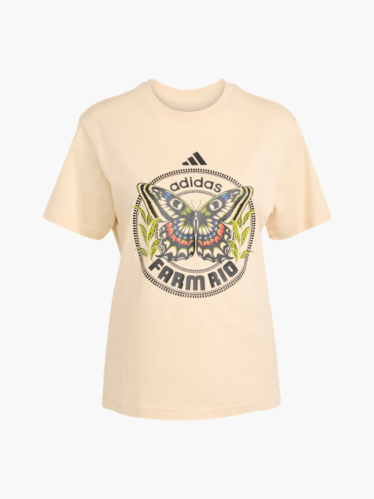 adidas adidas X FARM T-Shirt mit Grafikprint Beige 141503 1