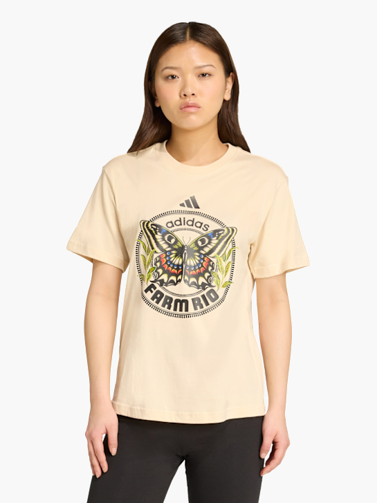 adidas adidas X FARM T-Shirt mit Grafikprint Beige 141503 2
