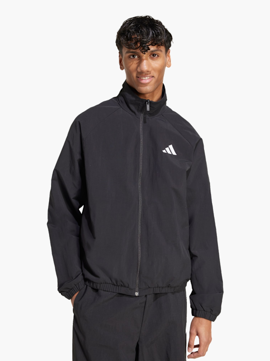 adidas Essential Windbreaker mit kleinem Logo Schwarz 141471 2