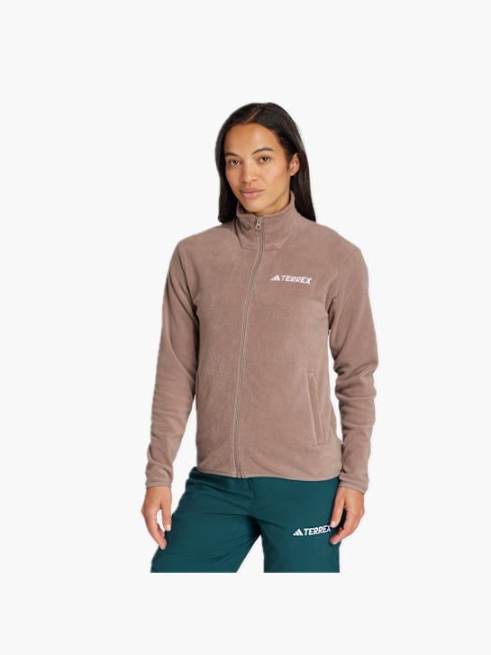 adidas Multi Essentials Fleecejacke Braun 132396 2