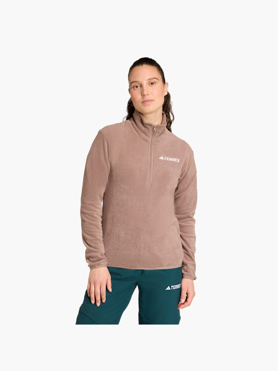 adidas Multi Essentials 1/2 Zip Fleeceoberteil Braun 156411 2