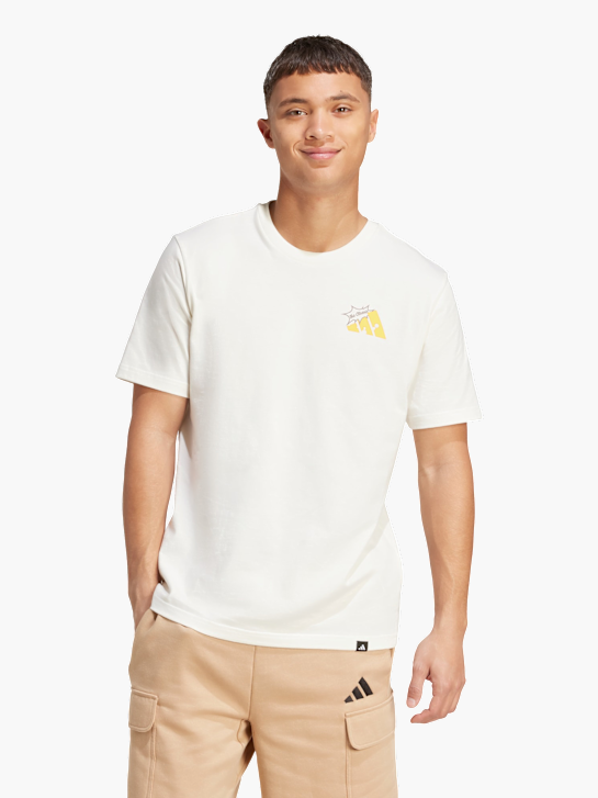 adidas Grafik-T-Shirt mit Grilled Cheese Sandwich-Motiv Weiß 141517 2