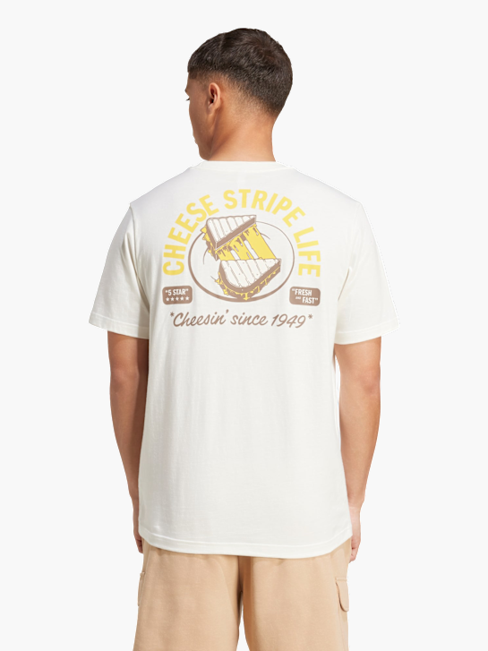 adidas Grafik-T-Shirt mit Grilled Cheese Sandwich-Motiv Weiß 141517 3