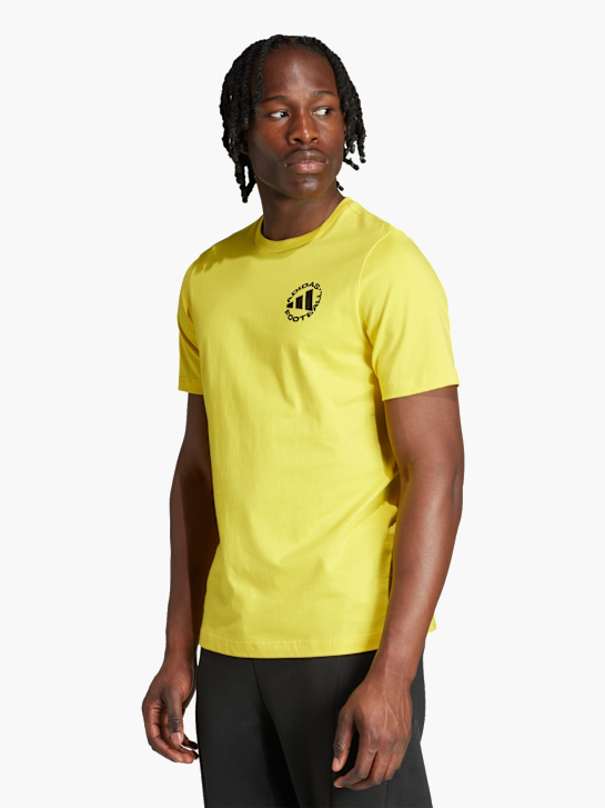 adidas Football Sticker Graphic T-Shirt Gelb 141524 2