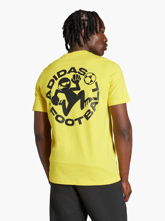 adidas Football Sticker Graphic T-Shirt Gelb 141524 3