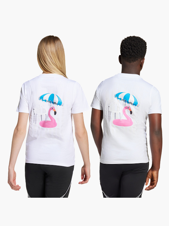 adidas Messi Icon Graphic Kids T-Shirt Weiß 141529 3