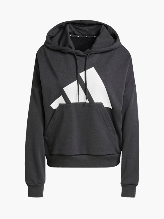 adidas Essentials Big Logo French Terry Loose Hoodie Schwarz 142268 1
