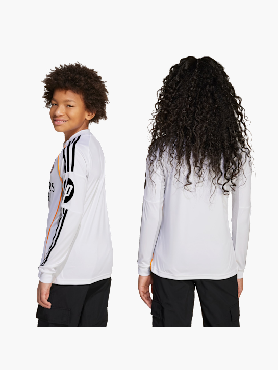 adidas Real Madrid 25/26 Long Sleeve Kids Heimtrikot Weiß 142364 4