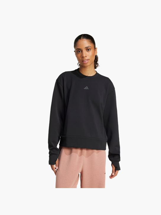 adidas Designed-for-Training entworfenes Warm-Up Sweatshirt mit Rundhalsausschnitt Schwarz 156385 2