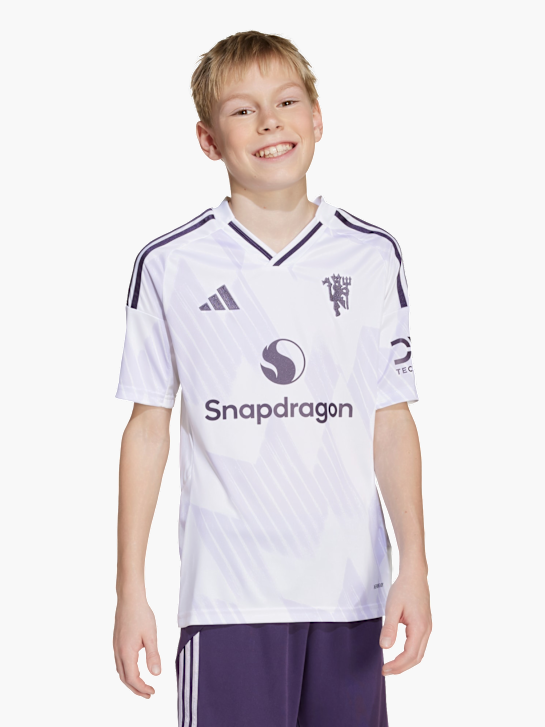 adidas Manchester United 25/26 Kids Auswärtstrikot Weiß 142462 3