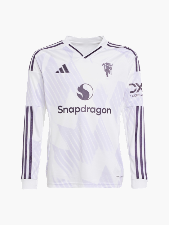 adidas Manchester United&nbsp;25/26 Long Sleeve Kids Auswärtstrikot Weiß 142463 1