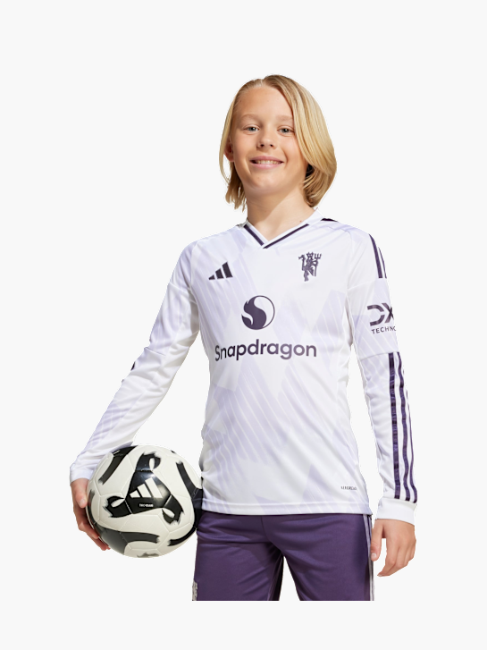 adidas Manchester United&nbsp;25/26 Long Sleeve Kids Auswärtstrikot Weiß 142463 3