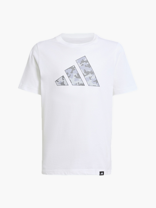 adidas T-Shirt mit Camouflage-Grafik für Kinder Weiß 132047 1
