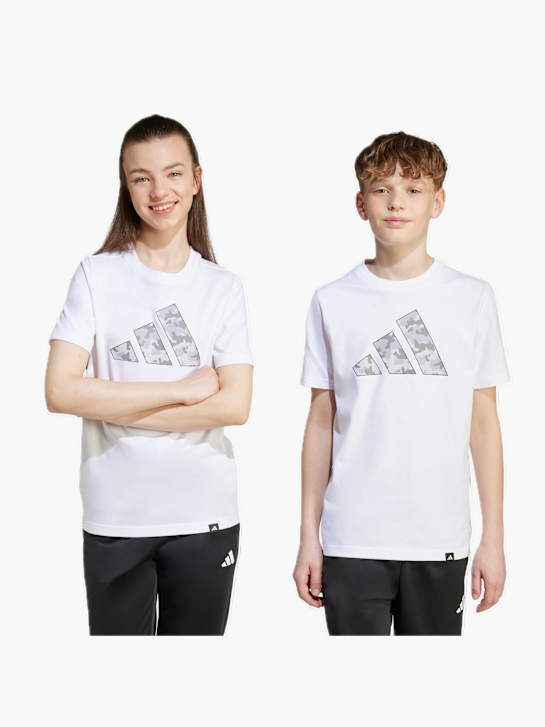 adidas T-Shirt mit Camouflage-Grafik für Kinder Weiß 132047 2
