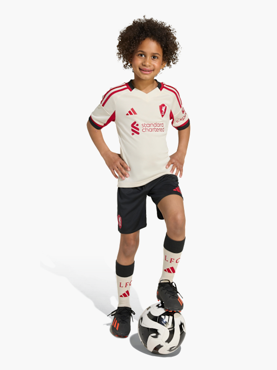 adidas Liverpool FC 25/26 Mini-Auswärtsausrüstung für Kinder Weiß 141548 3