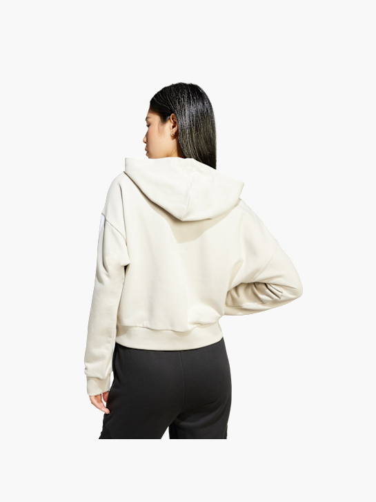 adidas Essentials 3-Streifen French Terry Kapuzenjacke Beige 156468 3