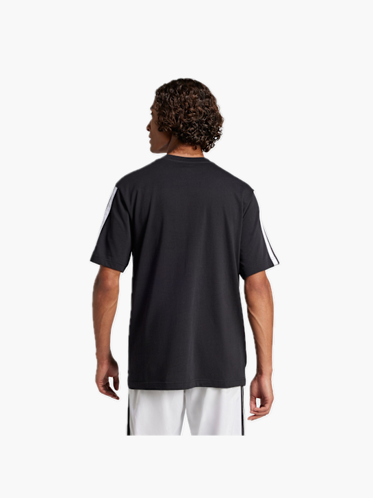 adidas Essentials 3-Streifen Single Jersey T-Shirt Schwarz 131994 3