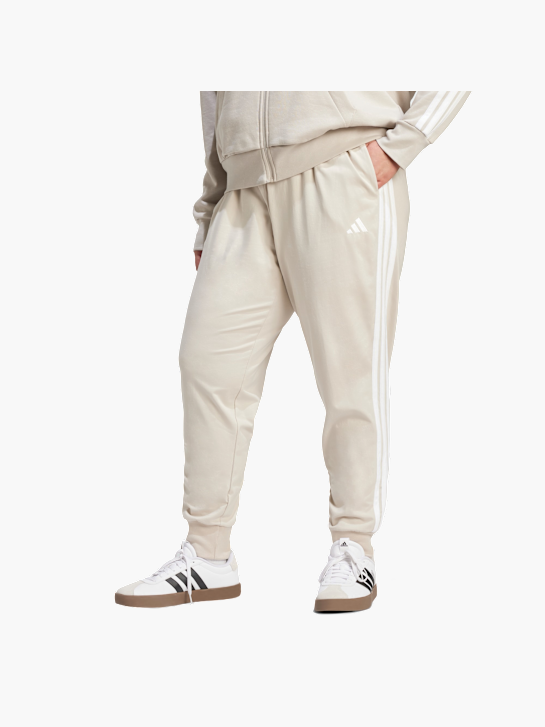 adidas ESSENTIALS 3-Streifen JOGGER-HOSE (Große Größen) Beige 156475 2