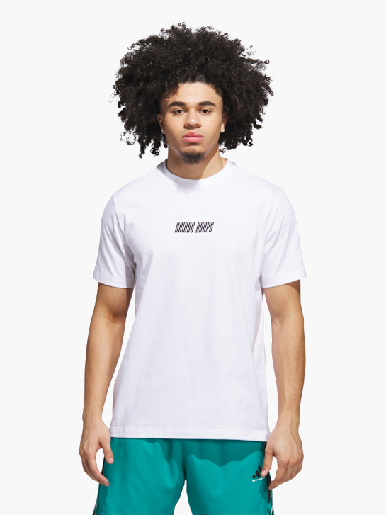 adidas adidas Hoops Graphic T-Shirt Weiß 142394 2