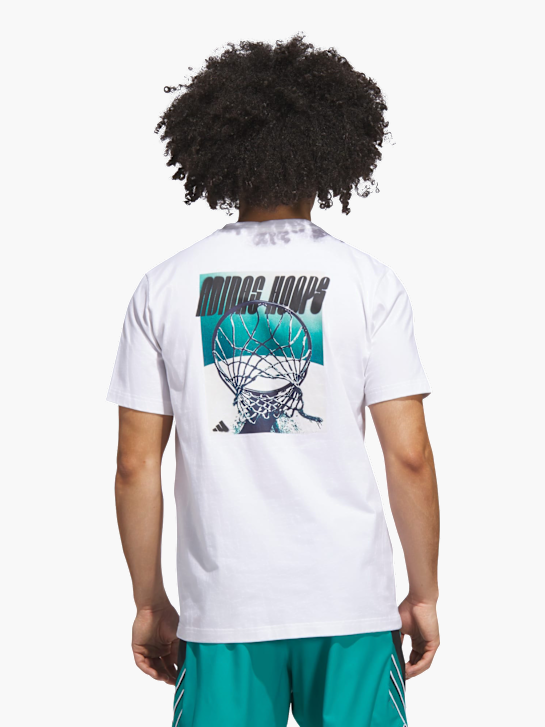 adidas adidas Hoops Graphic T-Shirt Weiß 142394 3