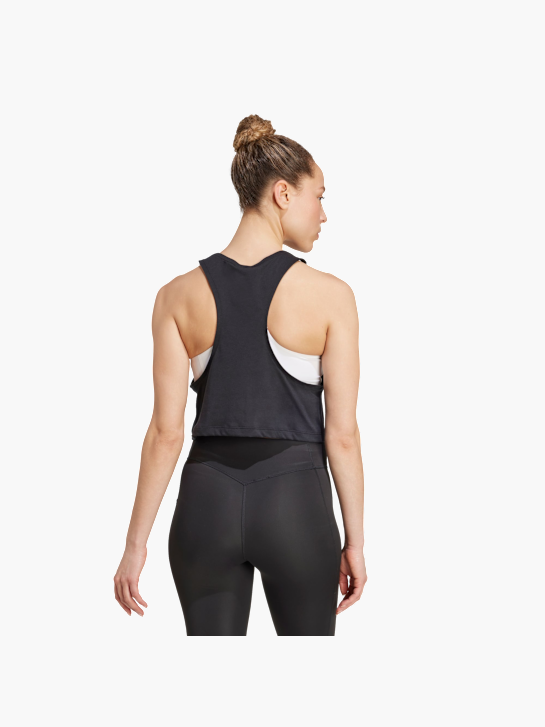 adidas Yoga Essentials Tanktop, kürzer geschnitten Schwarz 156245 3