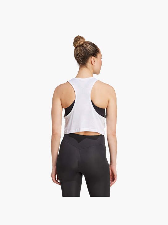 adidas Yoga Essentials Tanktop, kürzer geschnitten Weiß 156246 3
