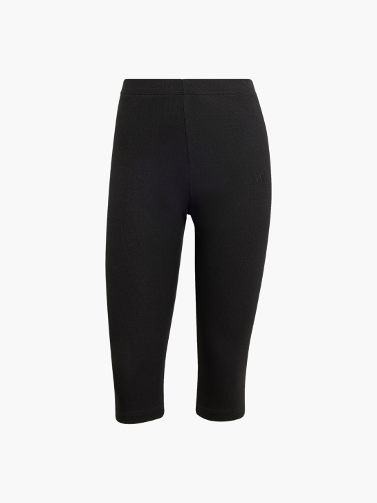 adidas Seasonal Essentials Rib Capri Leggings Schwarz 156923 1