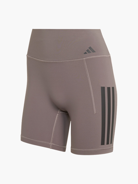adidas Optime Workout 3-Streifen kurze Leggings Braun 156891 1