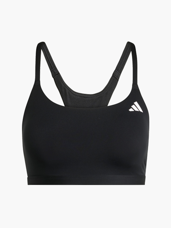adidas Optime Essentials leicht stützender Workout BH Schwarz 168787 1