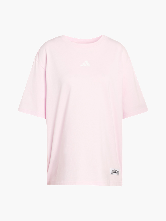 adidas MINI EMBROIDERY OVERSIZED GRAPHIC T-SHIRT Rosa 156928 1