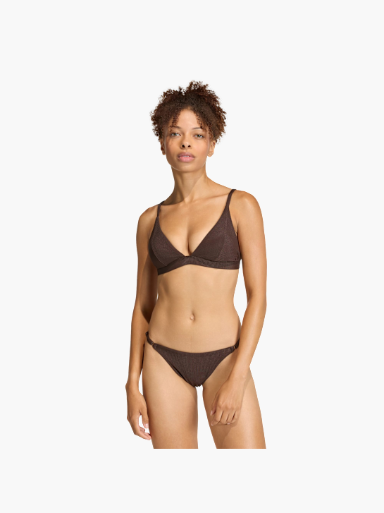 adidas Iconisea Ribbed Padded Triangle Bikini Top Braun 156253 2
